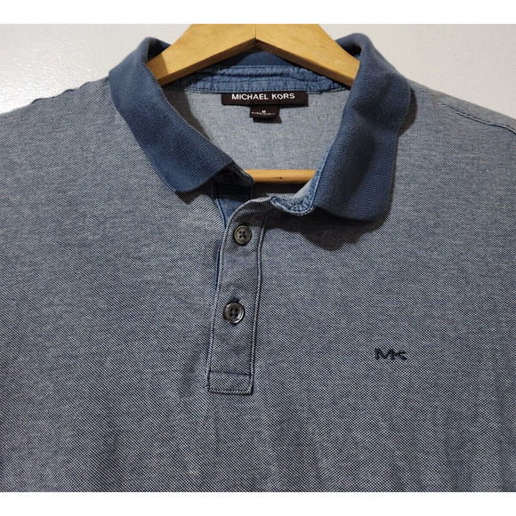 Michael Kors | Shirts | Michael Kors Mens Medium Blue Polo Shirt With